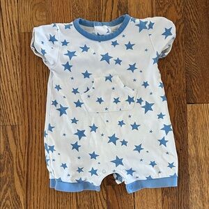 Kissy Love Blue Star Baby Romper